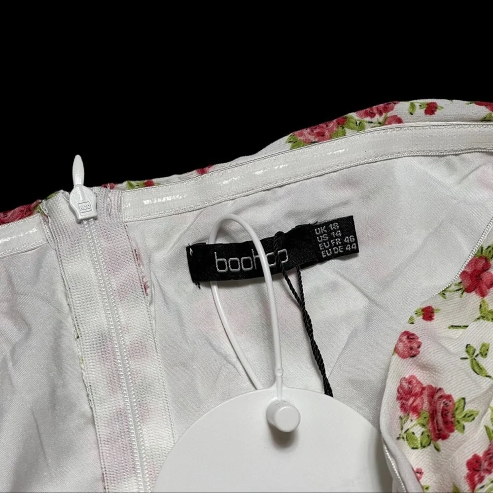 Plus Floral Corset Bandeau Dress - Picture 8 of 9